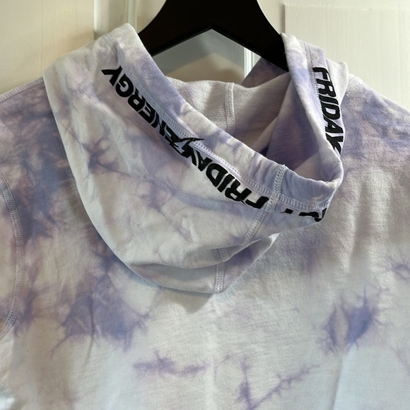 Barstool Chicks In The Office Tie Dye Cropped Hoodie - Size Medium - Picture 5 of 6